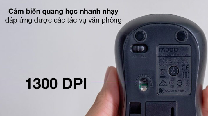 Chuot Khong Day Bluetooth Rapoo M160 Den 2 - Bách Khoa Computer