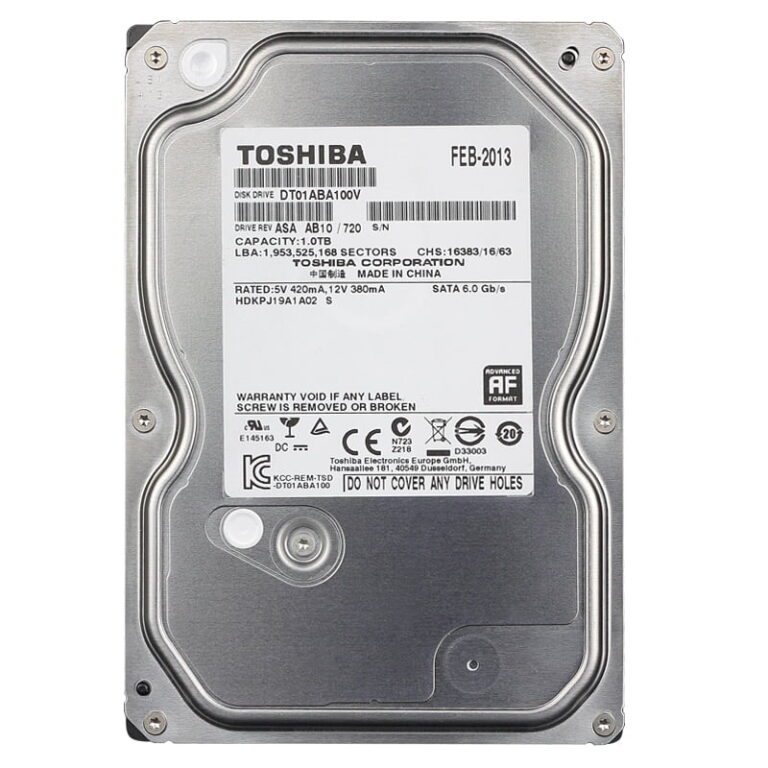 HDD Toshiba 1TB 3.5" SATA3 5700rpm 32MB AV HDD - DT01ABA100V