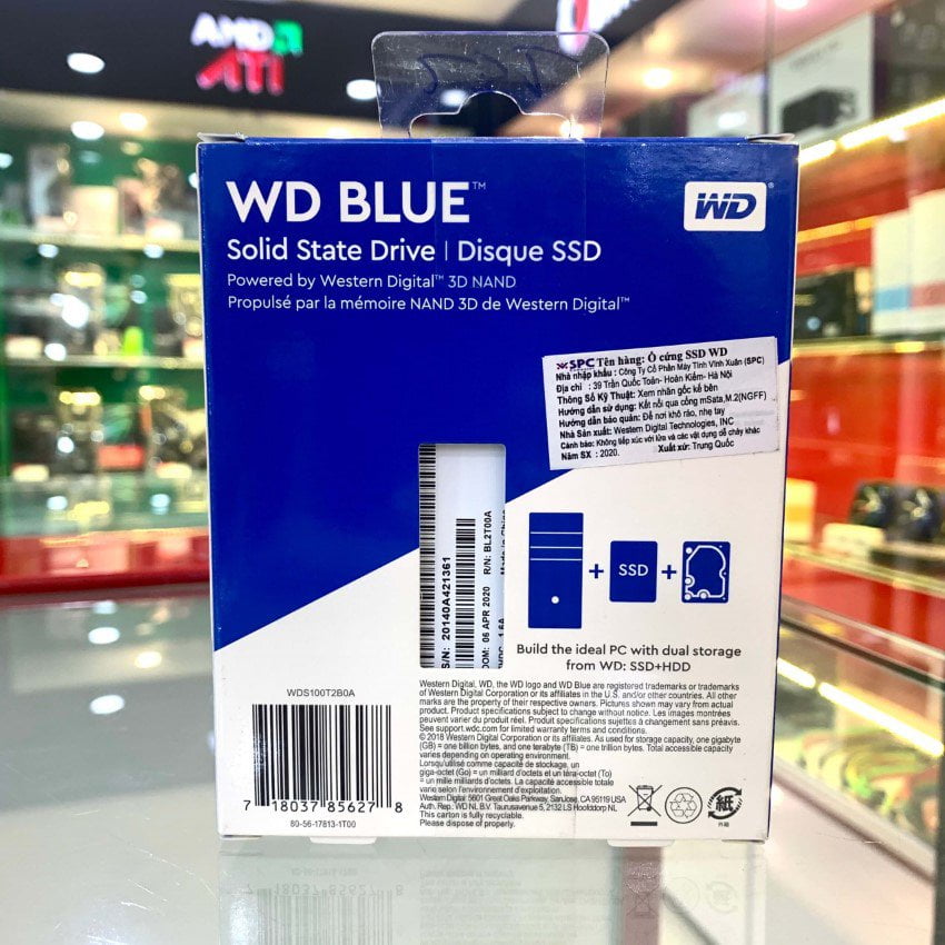Ổ Cứng Ssd Wd Blue 500Gb Sata 2.5 Inch (Wds500G2B0A)