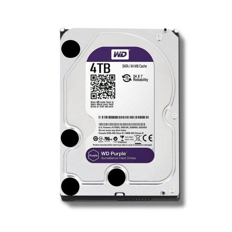 HDD Western Purple 4TB 3.5 inch 5400RPM, SATA3 6Gb/s, 64MB Cache